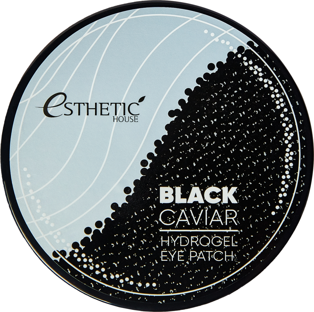 Esthetic House Гидрогелевые патчи для глаз с черной икрой Black Caviar Hydrogel Eye Patch, 60 шт