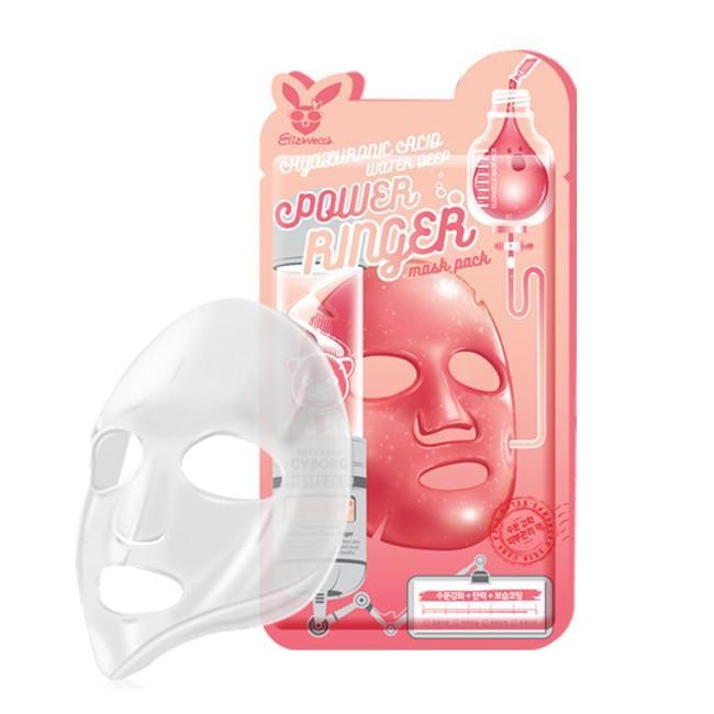 Elizavecca Тканевая маска для лица с гиалуроновой кислотой Hyaluronic Acid water deep power ringer mask pack