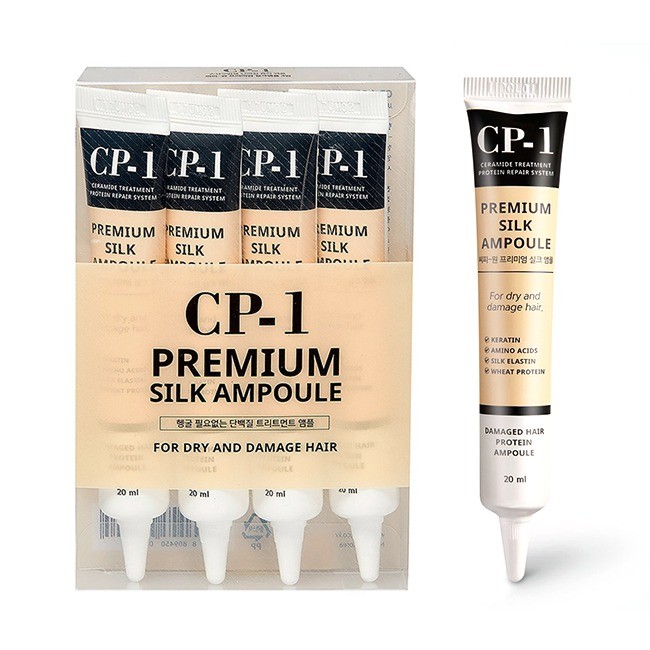 Несмываемая сыворотка для волос с протеинами шёлка Esthetic House CP-1 Premium Silk Ampoule 20ml