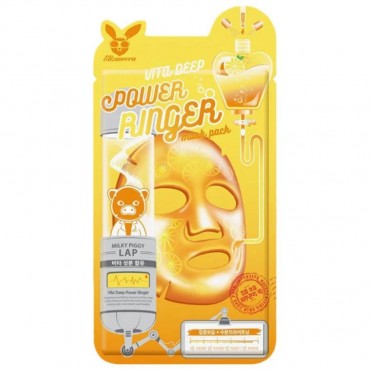 Elizavecca Тканевая маска с витаминным комплексом Power Ringer Mask Pack Vita Deep