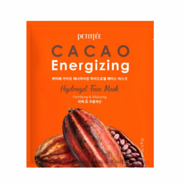 PETITFEE Гидрогелевая маска для лица КАКАО Cacao Energizing Hydrogel Face Mask