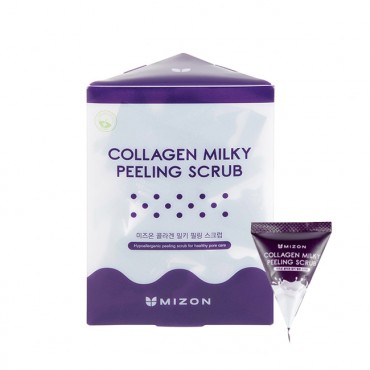 Mizon Скраб для лица с коллагеном и молочным белком Collagen Milky Peeling Scrub 7g