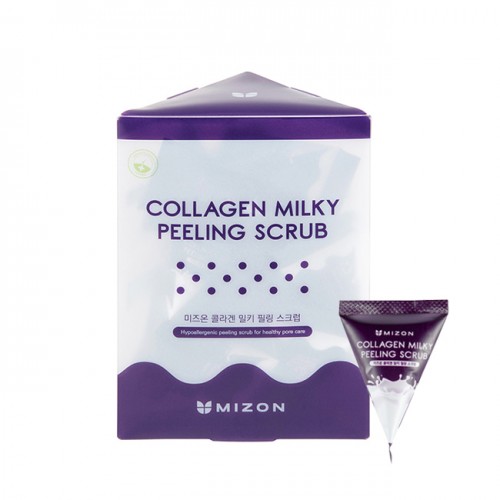 Mizon Скраб для лица с коллагеном и молочным белком Collagen Milky Peeling Scrub 7g